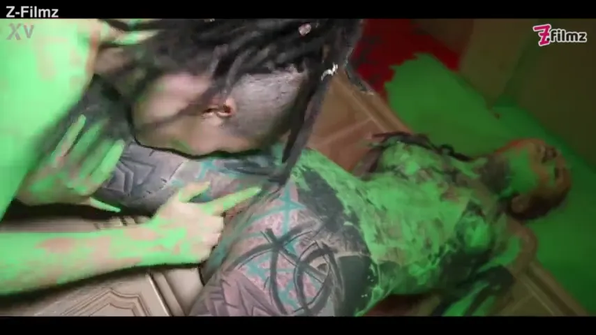 Alternative girls LESBIAN play, tattoo dreadhead TEENS color play, fingering, toy, dreadheads (alt porn, goth, punk) ZF098