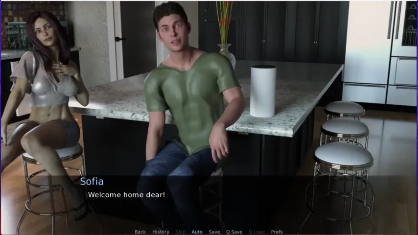 Hentai Visual Novel Netorare Gameplay - Kirsess Cool Mom Sofia